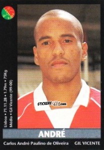 Sticker Andre - Futebol 2000-2001 n. 84 - Panini