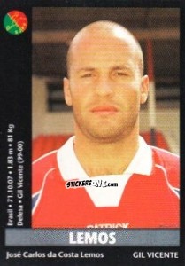 Sticker Lemos - Futebol 2000-2001 n. 88 - Panini