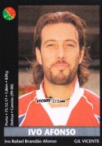 Sticker Ivo Afonso - Futebol 2000-2001 - Panini