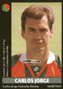 Sticker Carlos Jorge - Futebol 2000-2001 n. 93 - Panini