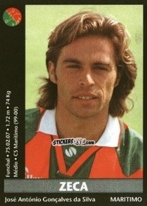 Sticker Zeca - Futebol 2000-2001 n. 98 - Panini