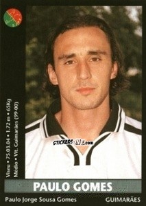 Sticker Paulo Gomes - Futebol 2000-2001 n. 113 - Panini