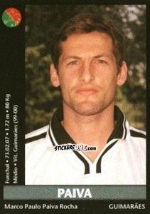 Sticker Paiva - Futebol 2000-2001 n. 114 - Panini