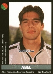 Sticker Abel Fernando Moreira Ferreira - Futebol 2000-2001 n. 117 - Panini