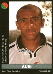 Sticker Auri Dias Faustino - Futebol 2000-2001 n. 119 - Panini