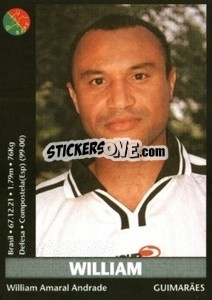 Sticker William - Futebol 2000-2001 - Panini