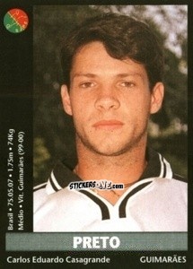 Sticker Preto - Futebol 2000-2001 n. 122 - Panini
