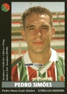 Figurina Pedro Simoes - Futebol 2000-2001 n. 133 - Panini