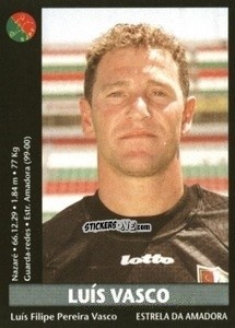 Figurina Luis Vasco - Futebol 2000-2001 n. 144 - Panini