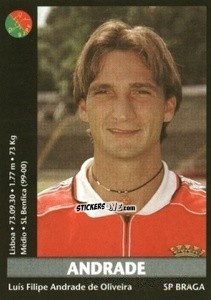 Cromo Andrade - Futebol 2000-2001 n. 148 - Panini