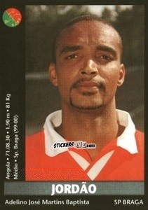 Sticker Jordao - Futebol 2000-2001 n. 153 - Panini