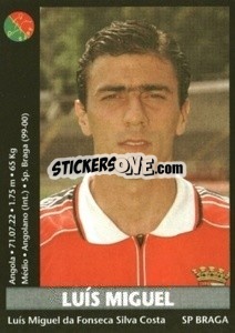 Sticker Luis Miguel - Futebol 2000-2001 - Panini