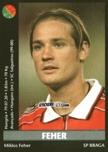 Sticker Feher - Futebol 2000-2001 n. 161 - Panini