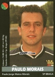 Sticker Paulo Morais - Futebol 2000-2001 n. 162 - Panini