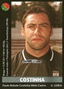 Sticker Costinha - Futebol 2000-2001 n. 163 - Panini