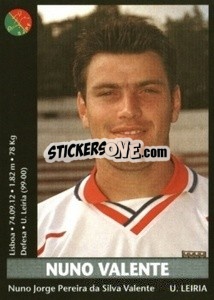Sticker Nuno Valente - Futebol 2000-2001 - Panini