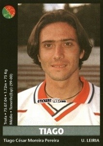 Sticker Tiago - Futebol 2000-2001 n. 169 - Panini