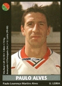 Sticker Paulo Alves - Futebol 2000-2001 n. 172 - Panini