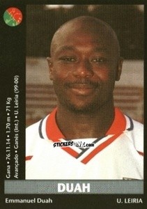 Sticker Duah - Futebol 2000-2001 n. 176 - Panini