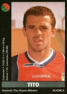 Sticker Antonio Tito Nunes Ribeiro - Futebol 2000-2001 n. 182 - Panini