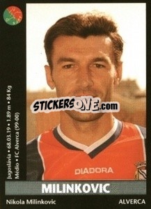 Sticker Milinkovic - Futebol 2000-2001 - Panini