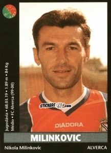 Sticker Milinkovic - Futebol 2000-2001 n. 190 - Panini