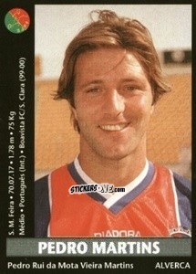 Sticker Pedro Martins - Futebol 2000-2001 n. 192 - Panini