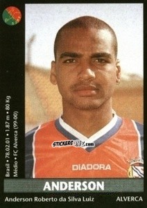 Sticker Anderson - Futebol 2000-2001 n. 196 - Panini