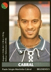 Sticker Cabral - Futebol 2000-2001 n. 200 - Panini