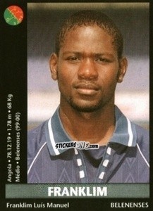 Sticker Franklim - Futebol 2000-2001 n. 204 - Panini