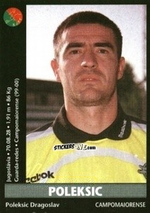 Sticker Poleksic - Futebol 2000-2001 n. 217 - Panini