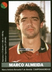 Figurina Marco Almeida - Futebol 2000-2001 n. 218 - Panini