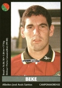 Figurina Beke - Futebol 2000-2001 n. 221 - Panini