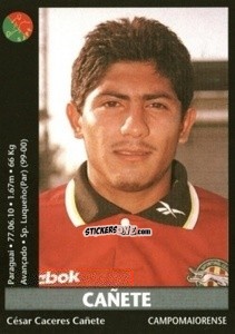 Figurina Canete - Futebol 2000-2001 n. 230 - Panini