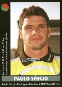 Figurina Paulo Sergio - Futebol 2000-2001 n. 234 - Panini