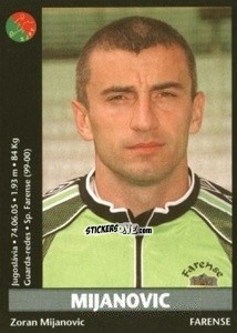 Sticker Mijanovic - Futebol 2000-2001 n. 235 - Panini