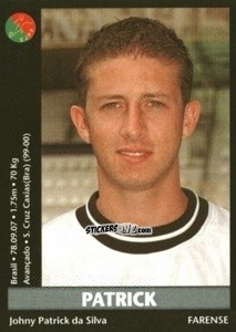 Sticker Patrick - Futebol 2000-2001 n. 236 - Panini