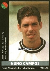 Sticker Nuno Campos - Futebol 2000-2001 n. 244 - Panini