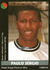 Sticker Paulo Sérgio - Futebol 2000-2001 n. 245 - Panini