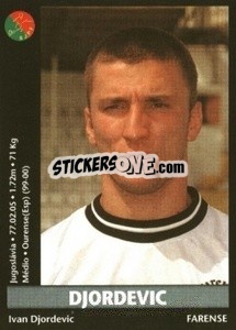 Sticker Djordevic - Futebol 2000-2001 - Panini