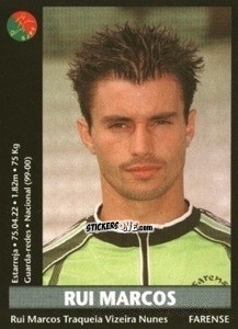 Sticker Rui Marcos - Futebol 2000-2001 n. 252 - Panini