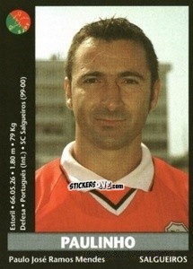 Sticker Paulinho - Futebol 2000-2001 n. 255 - Panini