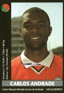 Sticker Carlos Andrade - Futebol 2000-2001 n. 256 - Panini