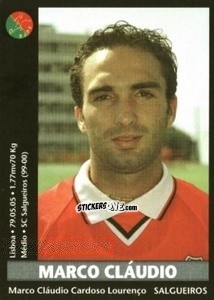 Sticker Marco Claudio - Futebol 2000-2001 n. 257 - Panini