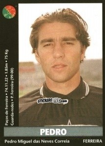 Sticker Pedro Miguel Das Neves Correia - Futebol 2000-2001 n. 271 - Panini