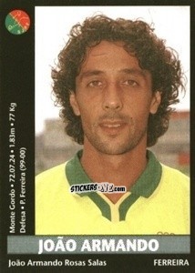 Sticker Joao Armando - Futebol 2000-2001 n. 273 - Panini