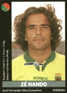 Sticker Zé Nando - Futebol 2000-2001 n. 274 - Panini
