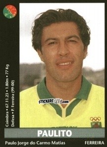 Sticker Paulito - Futebol 2000-2001 n. 275 - Panini