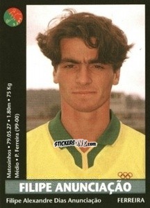 Sticker Filipe Anunciacao - Futebol 2000-2001 n. 277 - Panini