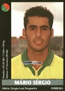 Sticker Mario Sergio - Futebol 2000-2001 n. 281 - Panini